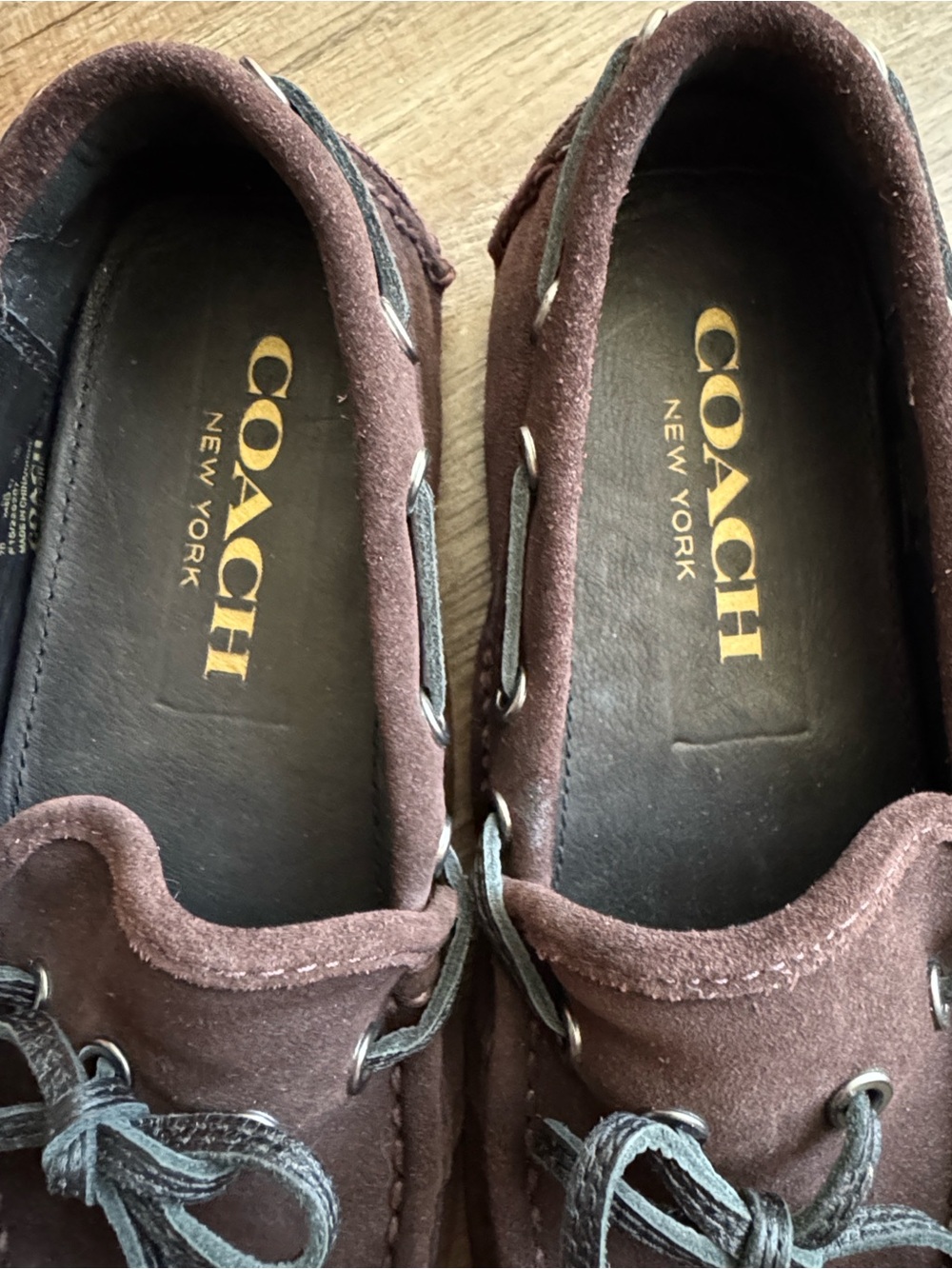 Coach Men's Brown Suede Slip-On Driving Loafers - Picture 5 of 6